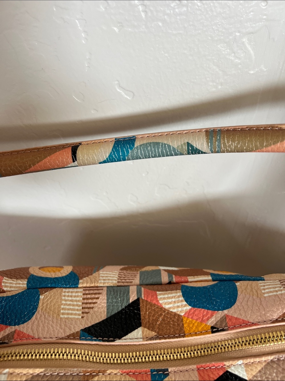 Hammitt Becker Multicolor Geometric Print Shoulder Bag and Hammitt wallet - Picture 5 of 15